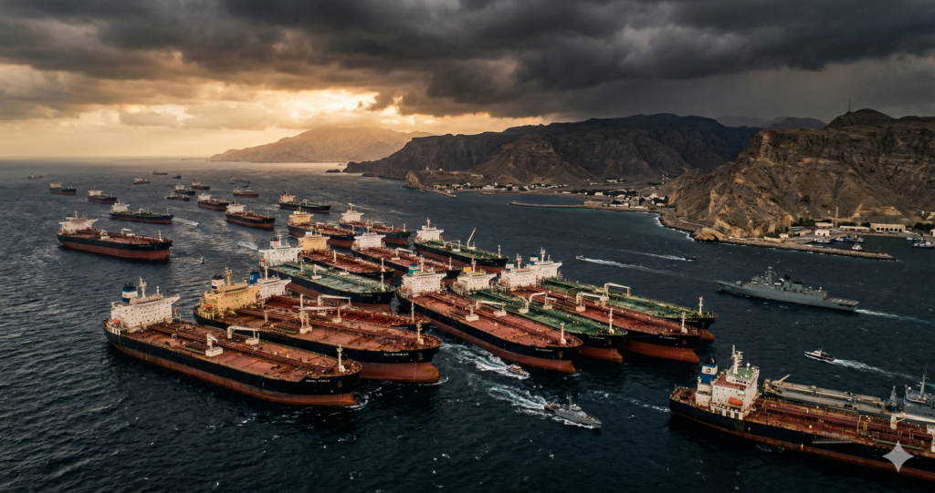 Oil tankers blocked in the Strait of Hormuz as Iran tensions push Brent crude to $126 per barrel in 2026