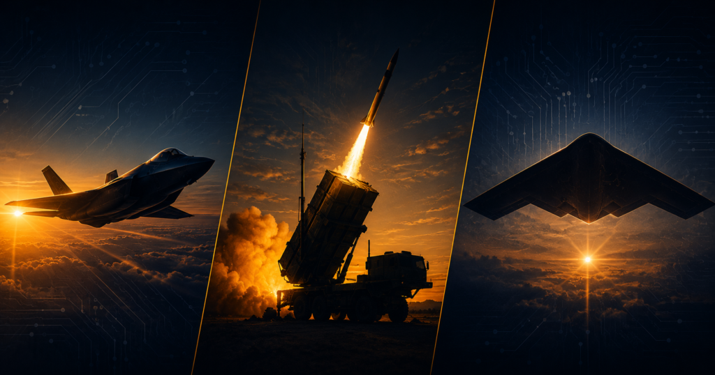 Comparison chart of Lockheed Martin vs RTX vs Northrop in 2026